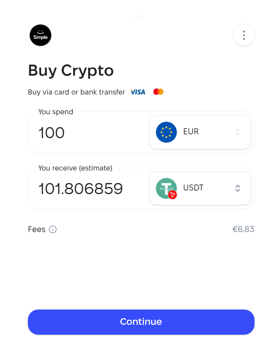 Simple App: The Way to Earn, Buy and Send Crypto